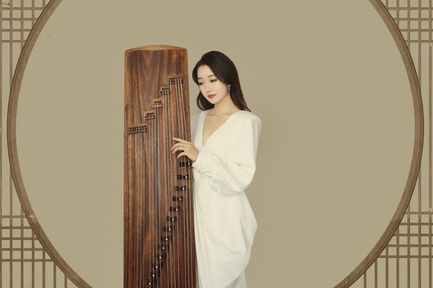 Tangxiang 63in Paulownia Carved Guzheng “Bian Liang” at Guzheng 